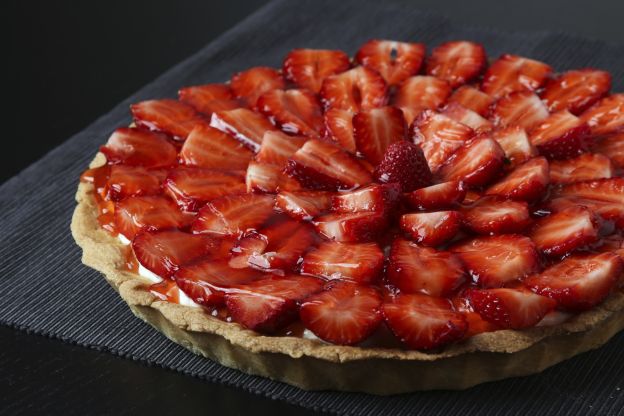 Torta fácil de morangos