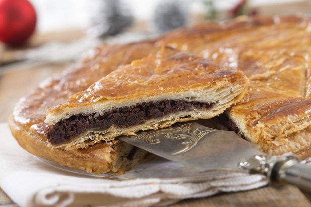 Galette des rois com chocolate