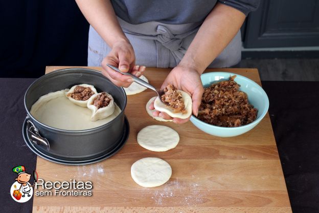 Preparação da tourte