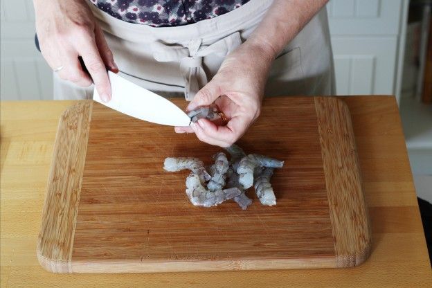 Preparar os camarões