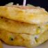 Galettes de milho cebolinha e paramesão