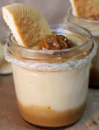 Creme de biscoitos com doce de leite