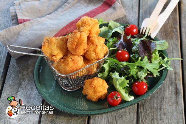 Croquetes de massinha de macarrão