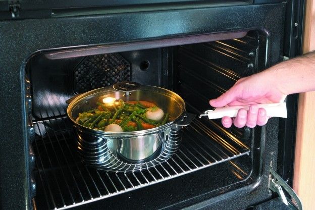 Não há espaço suficiente no forno...