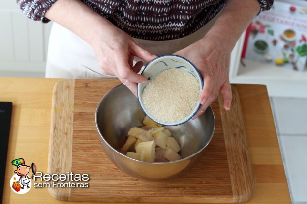 Preparação da massa