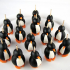 Pinguins de azeitona e queijo