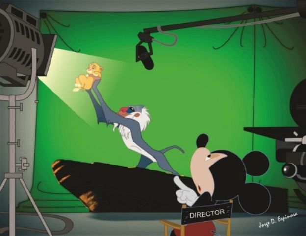 Parece que a famosa cena do Rei Leão foi bem trucada!