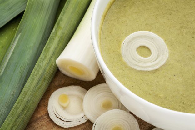 Sopa creme de alho poró