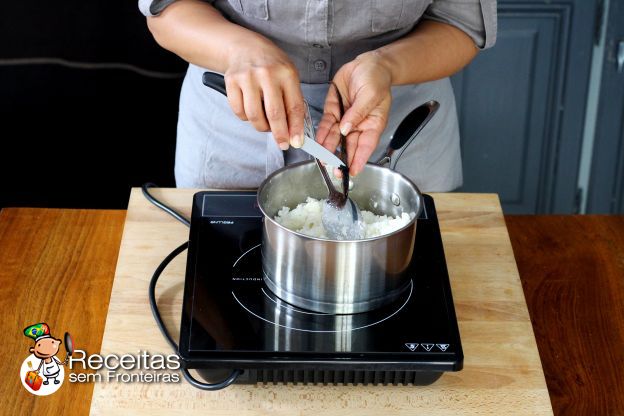 Preparação do arroz
