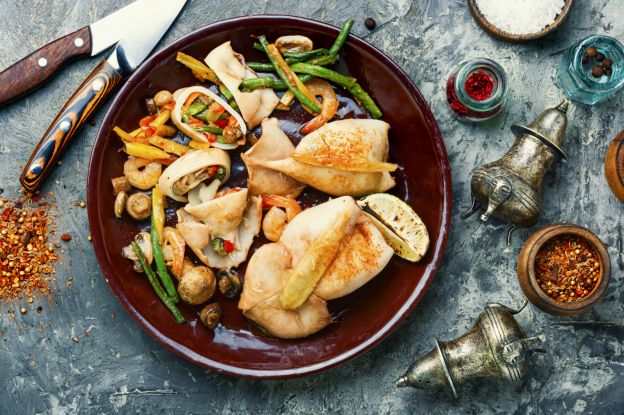 45min - Lula recheada ao forno