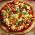 Pizza - substitua a massa e coberturas pesadas