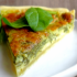 Quiche de brotos de espinafre e queijo