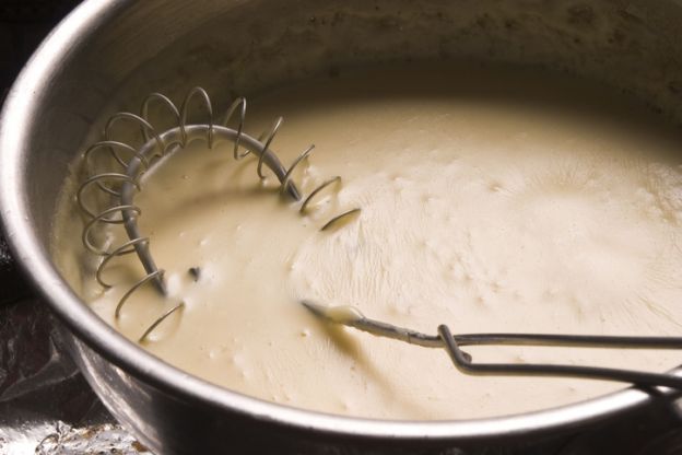 Preparação do creme de coco