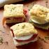 Mini sanduíches com focaccia italiana