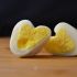 Fazer um ovo cozido em forma de coração
