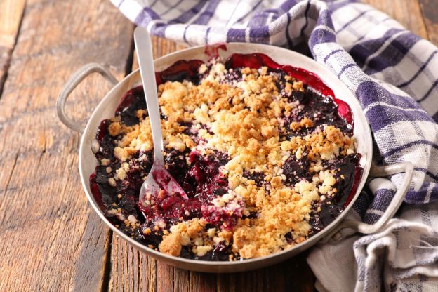 Crumble de frutas vermelhas