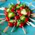 Brochettes de tomate e mussarela