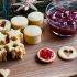 Biscoitos Linzer com coração de geleia
