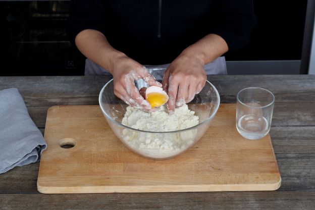 preparação da massa