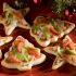 Mini pizzas natalinas