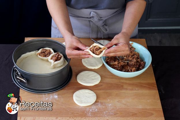 Preparação da tourte