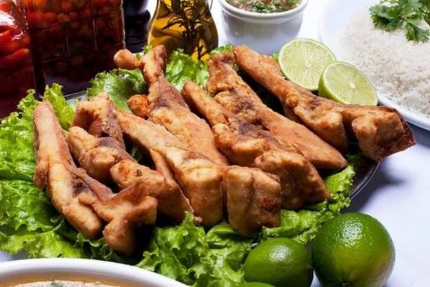 Ventrecha de Pacu e Pacu Assado