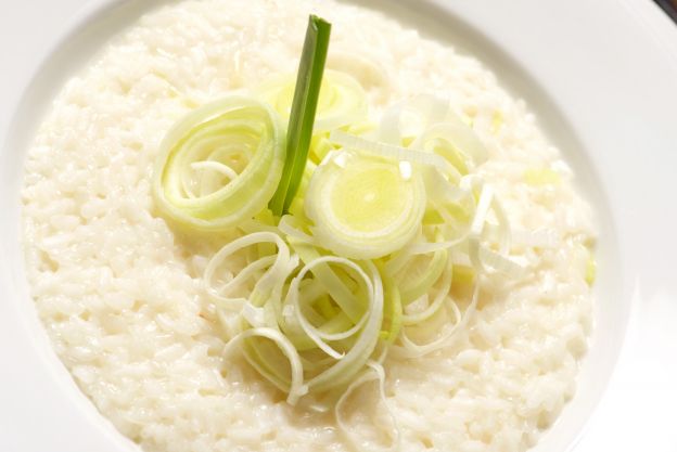 Risotto de alho poró