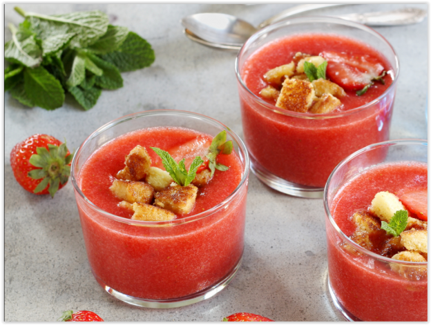 Gaspacho de morango