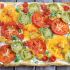 Torta multicolor de tomate