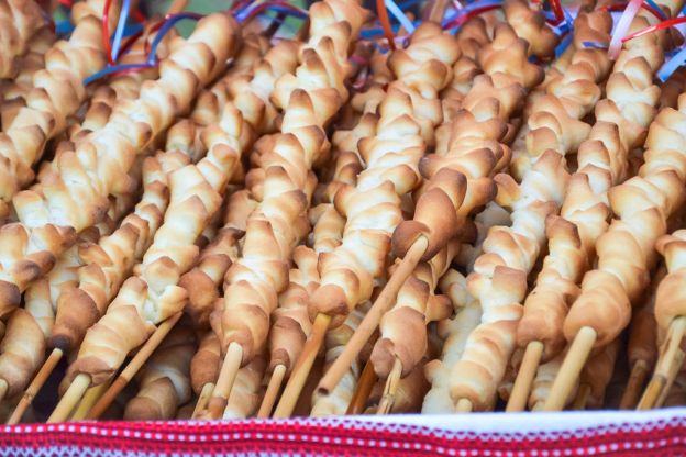 Pão de palha suculento