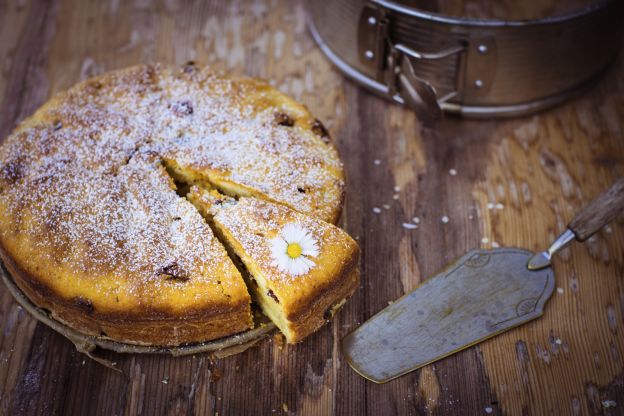 Bolo de iogurte com chocolate
