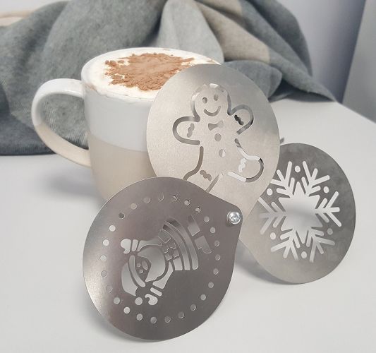 Moldes de cappuccino, latte, café...