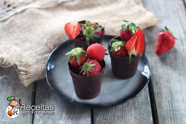 Copinhos de chocolate