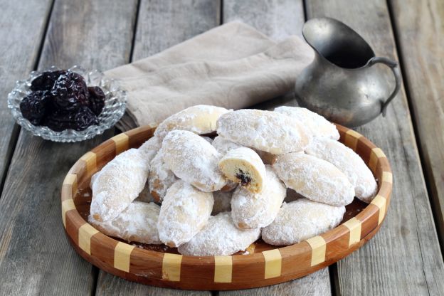 Biscoitos amanteigados de ameixa