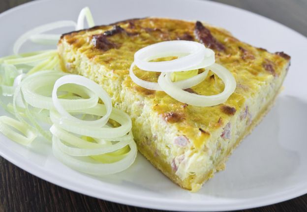 Quiche sem massa com Saint Albray