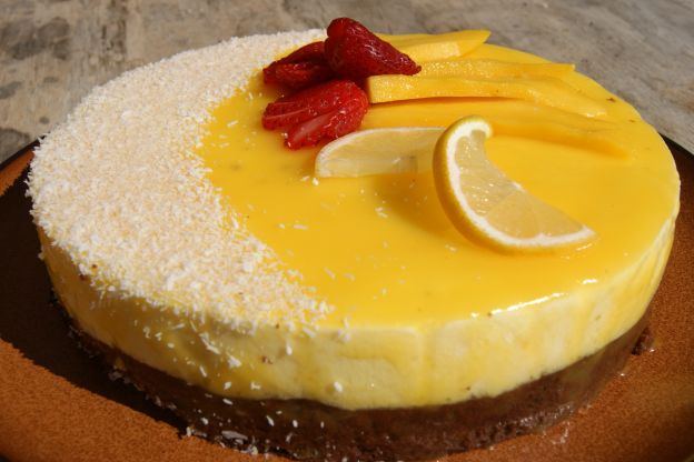 Doçura de manga e chocolate