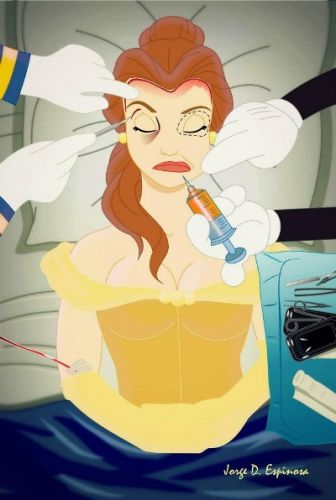 Bella fazendo um retoques na estética!