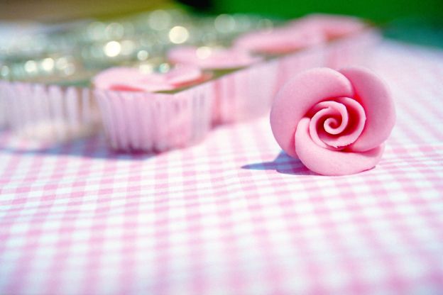 Rosa em pâte d'amandse