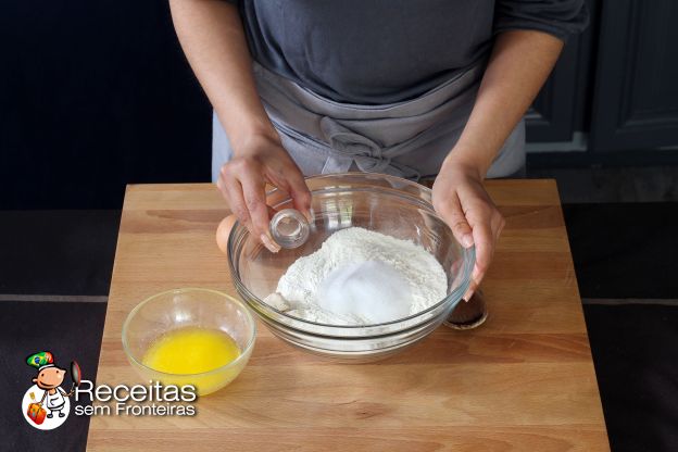 Preparação da massa de brioche