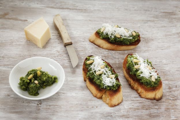 Bruschettas ao pesto