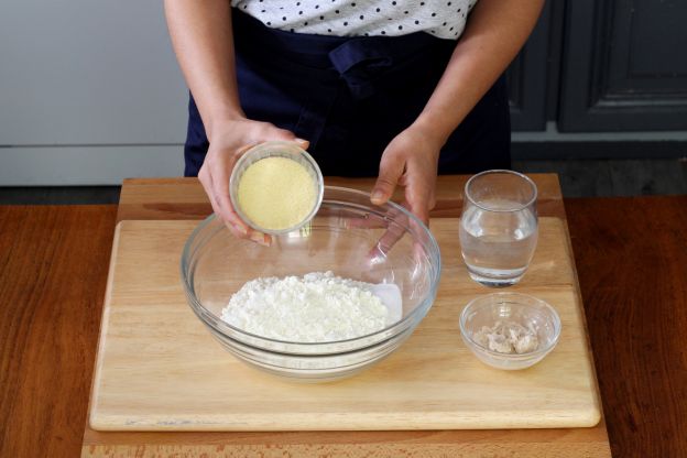 Preparação da massa