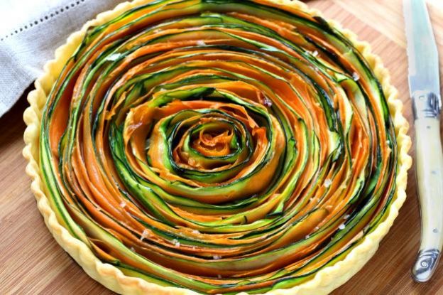 Torta espiral de legumes