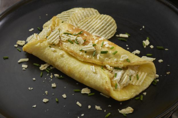 Tortilla com batatas fritas