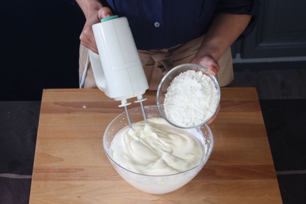 Preparação da massa e bolo