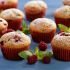 Muffins integrais com frutas