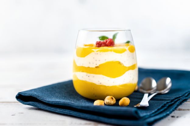 Verrine de chia e manga