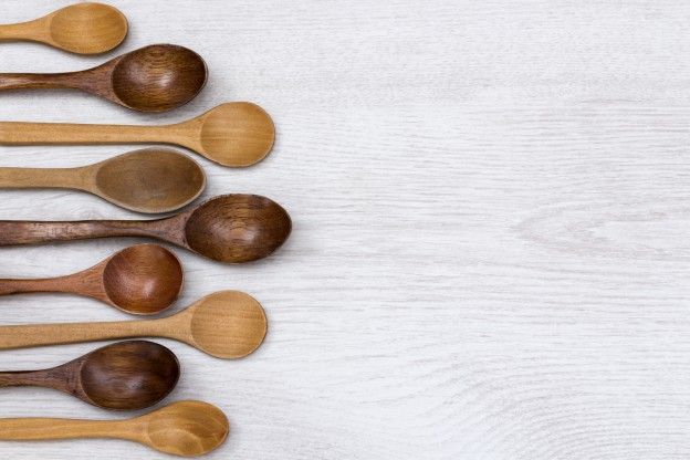 Os utensílios em madeira