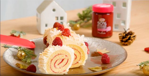 tronco de Natal leve e refrescante