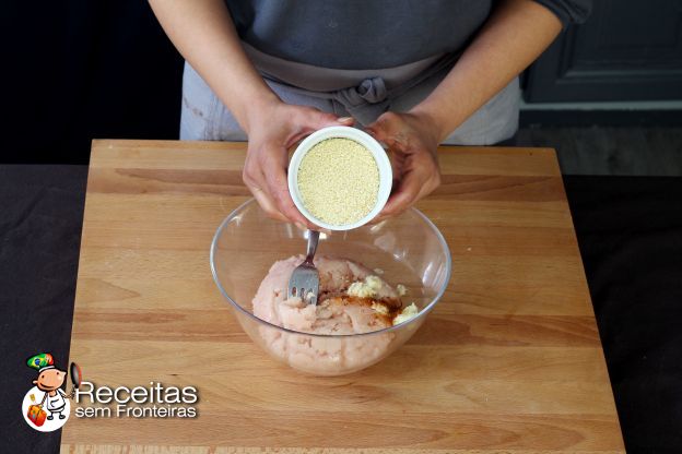 Preparação das almôndegas