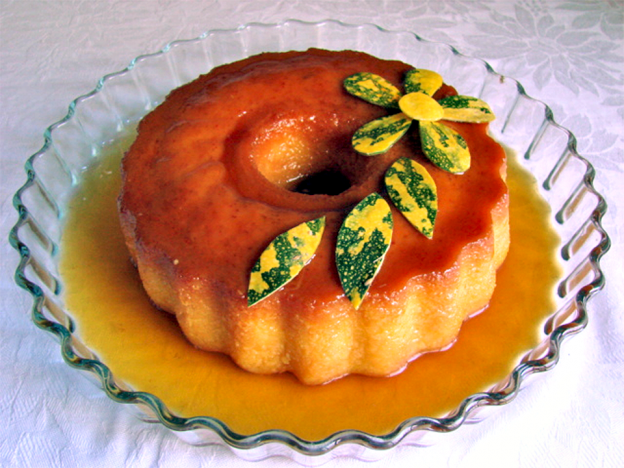 Pudim de abóbora com coco